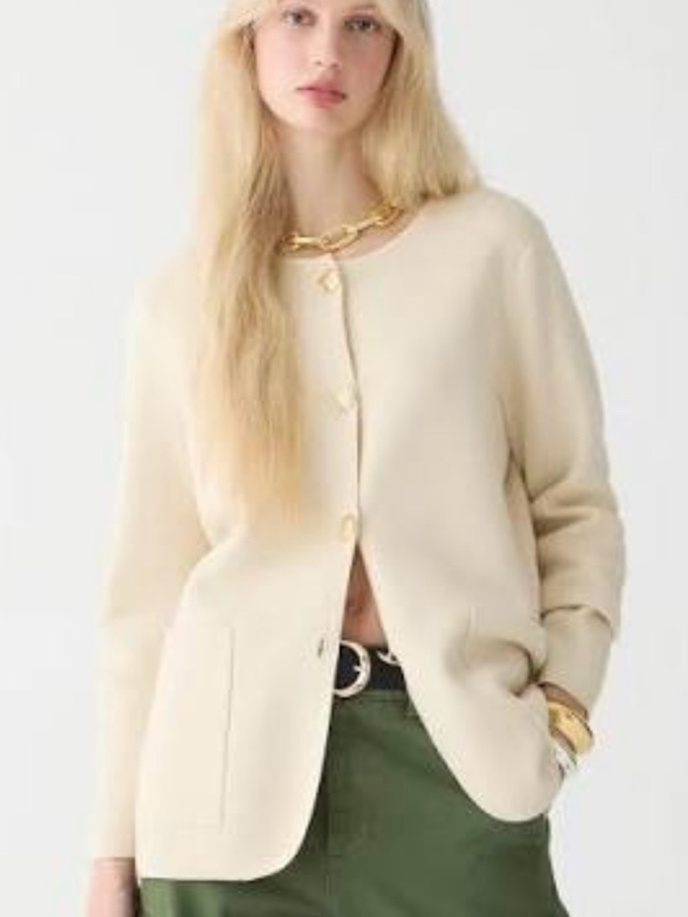 J CREW Giselle Sweater Blazer - XL